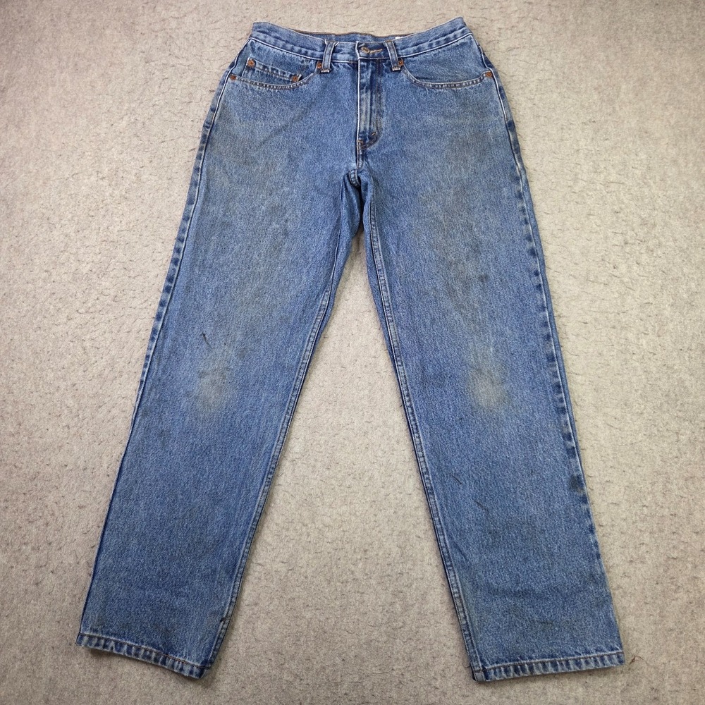 Vintage 90s Levis 550 Jeans Mens 31x30 Blue Relaxed Fit Paper Tag Grunge Baggy